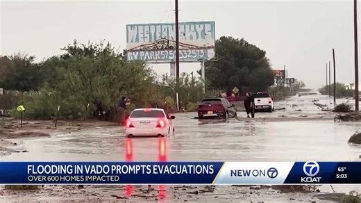 Flooding forces evacuations in southern New Mexico