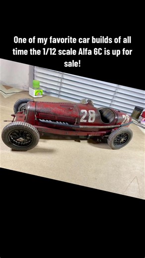 One of my favorite builds of all time is up for sale from my private collection. The Alfa 6C in 1/12 scale. Contact me for details.#popeofplastic #modelbuilder #modelbuilding #plasticmodelkits #hobby #models #fyp #modelcarbuilding #alfaromeo #carmodel #forsale #collectible