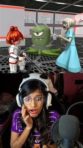 Mad Granny meets Alien in Space 😱 #gaming #roblox