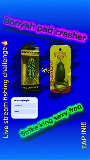 Live stream frog challenge tap in live later!#fishing #challenege #bassfishing #livestream