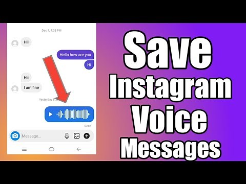 How To Download Instagram Voice Messages | How to Save Instagram Voice Messages |