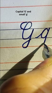 Learn Cursive G ✍️ | Capital G and Small g Handwriting✍️