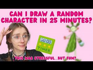 Giving Myself Only 25 Minutes to Draw a Random Character 😶🥒