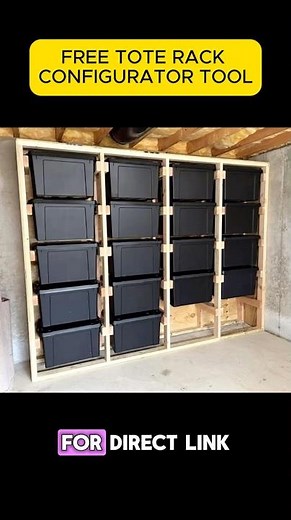 PSA - if you want to build a tote storage rack, there is a legit free tool available! #anawhite #diy