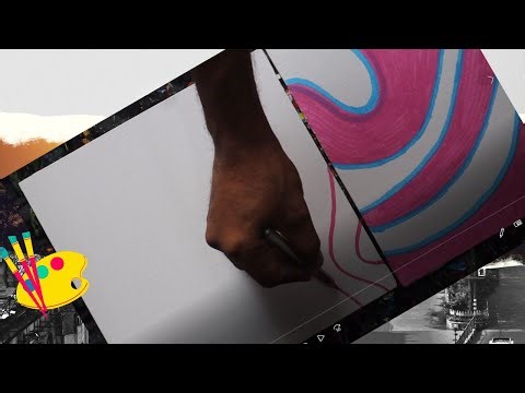 Abstract Pink Circle Modern Wall Art With Vintage Wall Decoration | Printable Canvas Poster Art