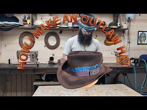 How I make an Outlaw Hat. Start to finish felt hat making.