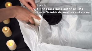 CAMULAND Christmas Inflatable, 6FT Inflatable Snowman and Santa Claus with Built-in LED Lights, Outdoor Christmas Decorations Blow-up Decor for Yard, Garden and Party