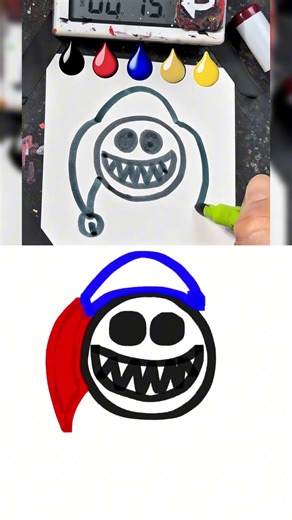 Drawing Prototype in 30Sec(Poppy Playtime) #art #tiktok #trending #shorts #MillkunTV