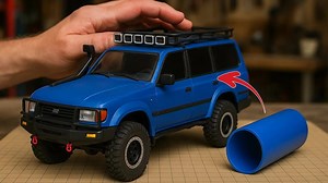 RC，丰田陆地巡洋舰，PVC 管制作。