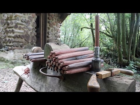 Spring Fed Timber Framed Greenhouse Part 4 : Peg Making