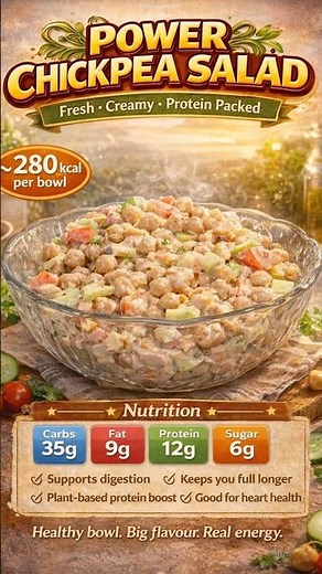 This Creamy Chickpea Salad Takes Only 5 Minutes! 🥗