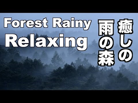 雨の音（梅雨）雨の森 雨音 Forest Rain Piano & Rain Sounds Relaxing 癒しの音楽 リラックス 自然音 リラクゼーション Healing sound