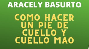9.3K views · 802 reactions | Paso a paso te enseño a realizar un pie de cuello y cuello MAO #costura | Aracely Basurto | Facebook