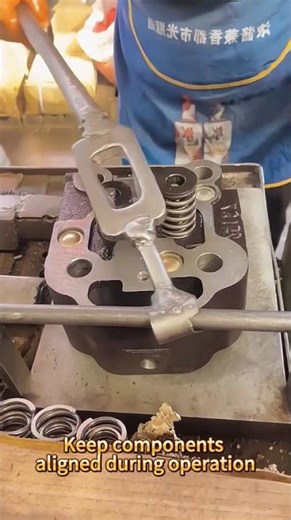 Valve spring removal steps