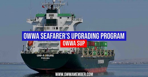 How to Apply OWWA Seafarer’s Upgrading Program (SUP)