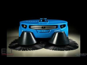 Check out the KEMARO Robotic Sweeper in Action! Perfect for warehouses & other industrial spaces.