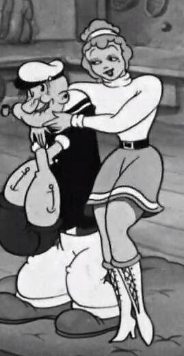 “Popeye: Never Kick a Woman”