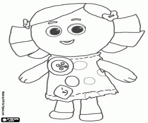Dolly the rag doll coloring page printable game