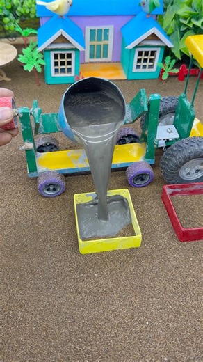 😱🚜 Amazing Mini Tractor Pillar Making Machine |Real Working DIY Baige #shorts #youtubeshorts