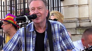 40 years ago, Tom Robinson performed "Glad to be Gay" for the first time. Released on the "Rising Free" EP in Feb 1978, it was banned by the BBC at the time. Now, Tom goes to Downing Street with lots of friends to sing it to the homophobic Theresa May - installed as UK prime minister without a vote... | Reel News