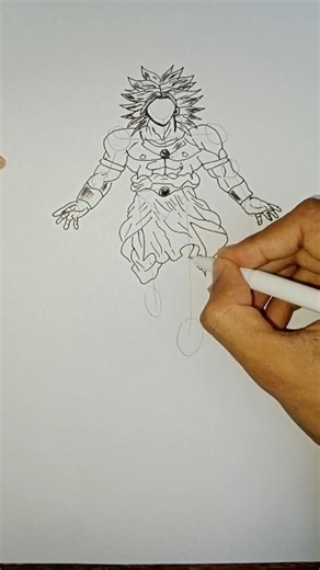 Brolly Sketch #sketchful #animedrawing #ytshorts #dragonballsuper #brolly