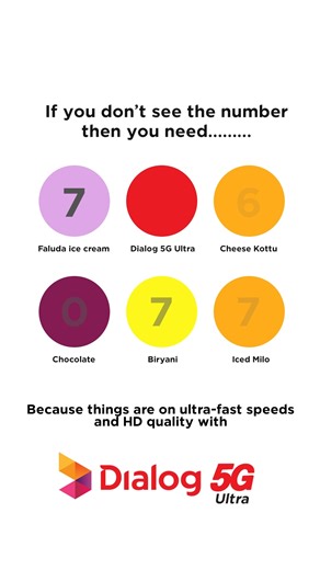Because things are on ultra-fast speeds and HD quality with Dialog 5G Ultra Experience Today! Visit https://www.dialog.lk/5g to check 5G coverage or to upgrade your device to 5G. | Dialog Axiata
