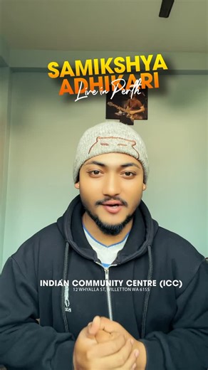 Auscast Nepal on Instagram: "Samikshya Adhikari LIVE in Perth! 🎤✨ Get ready to 💃🕺 ‼️‼️Kids 👶 Under 12 Free Entry ‼️‼️ 📍 Venue: Indian community centre (ICC) 📅 Date: 8th February Sunday ⏰ Time: 5pm to 10pm On frame:- @paradoxical___l 🎫 Tickets: DM / Link 🔗👉 https://www.trybooking.com/events/landing/1522244 #everyonehighlightsfollowers@highlight"