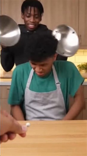 Funny Prank! Sneaking Up Behind Someone and Smashing Lids Together 😱😂 #funny