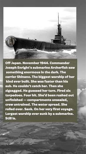 1 Submarine Sank the Largest Warship in History | Military History Talks