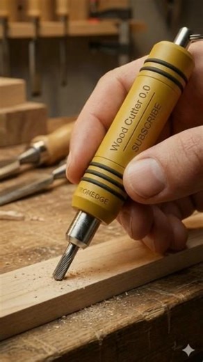 Mini Woodworking Tool in Action 🔥 | Satisfying DIY Cut #wood #woodcarving #woodwork #woodcutting