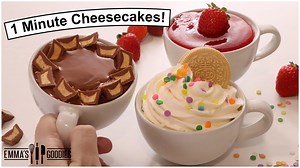 1 Minute Cheesecakes! Single-Serve Cheesecakes that take 1 minute to make! | Emma's Goodies