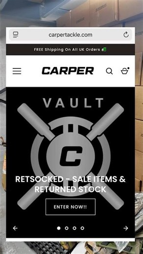 CARPER VAULT RESTOCK 🔥 Up to 50% Off! #carpfishing #carpfishinguk #carp #carpertackle #bankholiday