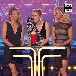 734K views · 510 reactions | 'They are the living embodiment of Captain Marvel.’ — Brie Larson brought her stunt doubles on stage while accepting the MTV Award for ‘best fight’ | NowThis Entertainment | Facebook