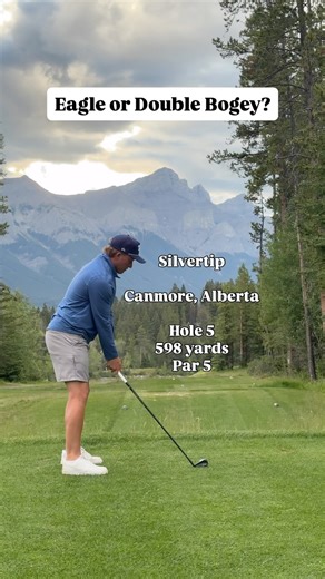 D O D on Instagram: "598 yard par 5. How are you playing it? 👑 #fyp #dodking #alberta #canada #golf"