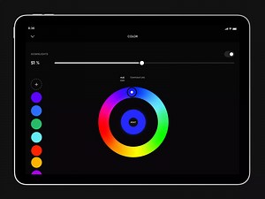 Crestron Lighting Color Picker Interaction