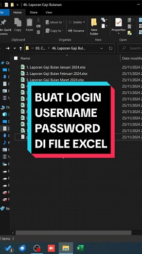 Buat Akun Login di Excel untuk Laporan Gaji