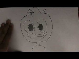 How to draw Dewey duck from DuckTales easy