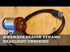 Beacon dynamo headlight by Sinewave Cycles unboxing