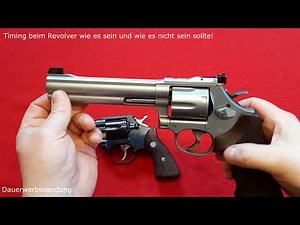 The timing of the revolver as it should be and how not