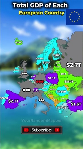 GDP of Every European Country 🇪🇺💰 | Europe GDP Comparison
