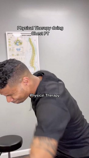 Cystic Fibrosis pts tend to have thick mucus which blocks airways. PT does percussion slaps to help clear it #fypシ #physicaltherapy #stretchpad