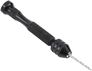 Hand Drill with 10 High Speed Steel Drill Bits Mini Pin Vise Rotary Wood Drilling Tools