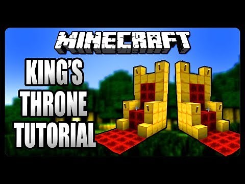Minecraft: How To Build A Royal Throne Tutorial