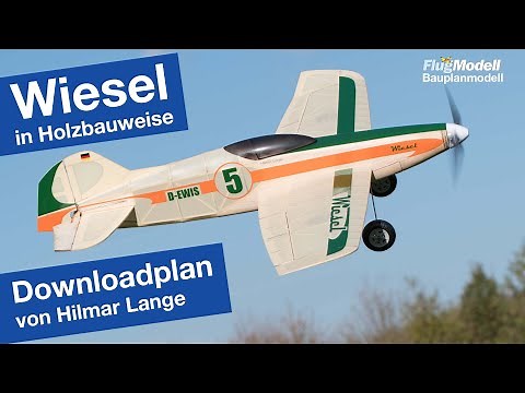 Wiesel, ein kompakter Racer in Holzbauweise - Downloadplanmodell von Hilmar Lange - FlugModell 3/23
