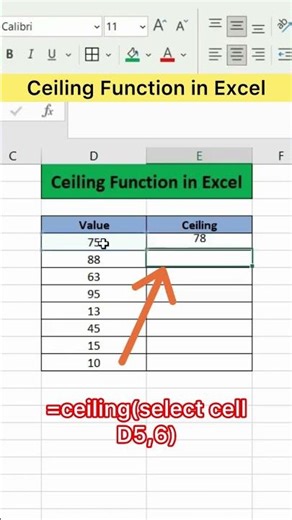 Ceiling Function in Excel | Advanced Excel Formula #excel #exceltutorial #exceltips