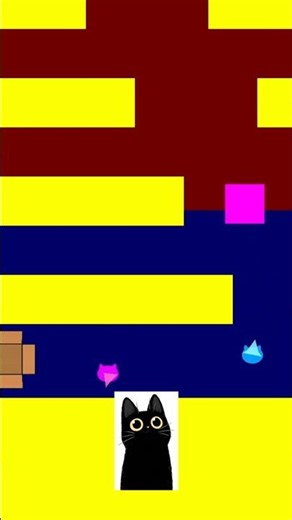 A cat race video I made with Unity #squarerace #game #gameing #catshorts