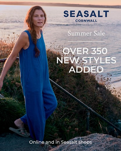 Over 350 new styles in our Summer Sale! ☀️ Up to 50% off breathable linen, holiday styles and more. | Seasalt Cornwall