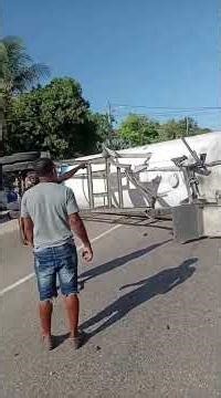 Empty gas truck overturned, driver rescued #careless #thewrecks #automobile #reckless