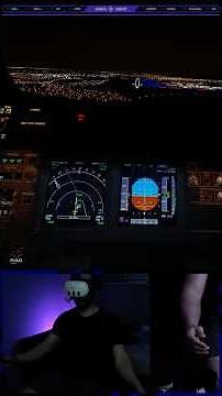 Campinas Night Landing #virtualreality #msfs2024 #quest3 #vr #pilottraining #airbus