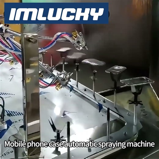 Designed for irregularly shaped parts Fully automated plastic parts spraying system #paintingmachine